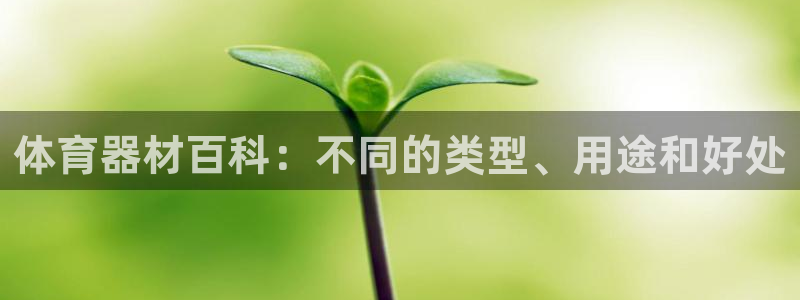新星娱乐怎么开挂：体育器材百科：不同的类型、用途和好