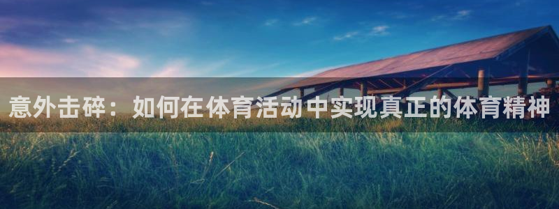 星欧娱乐属于什么档次的软件啊：意外击碎：如何在体育活